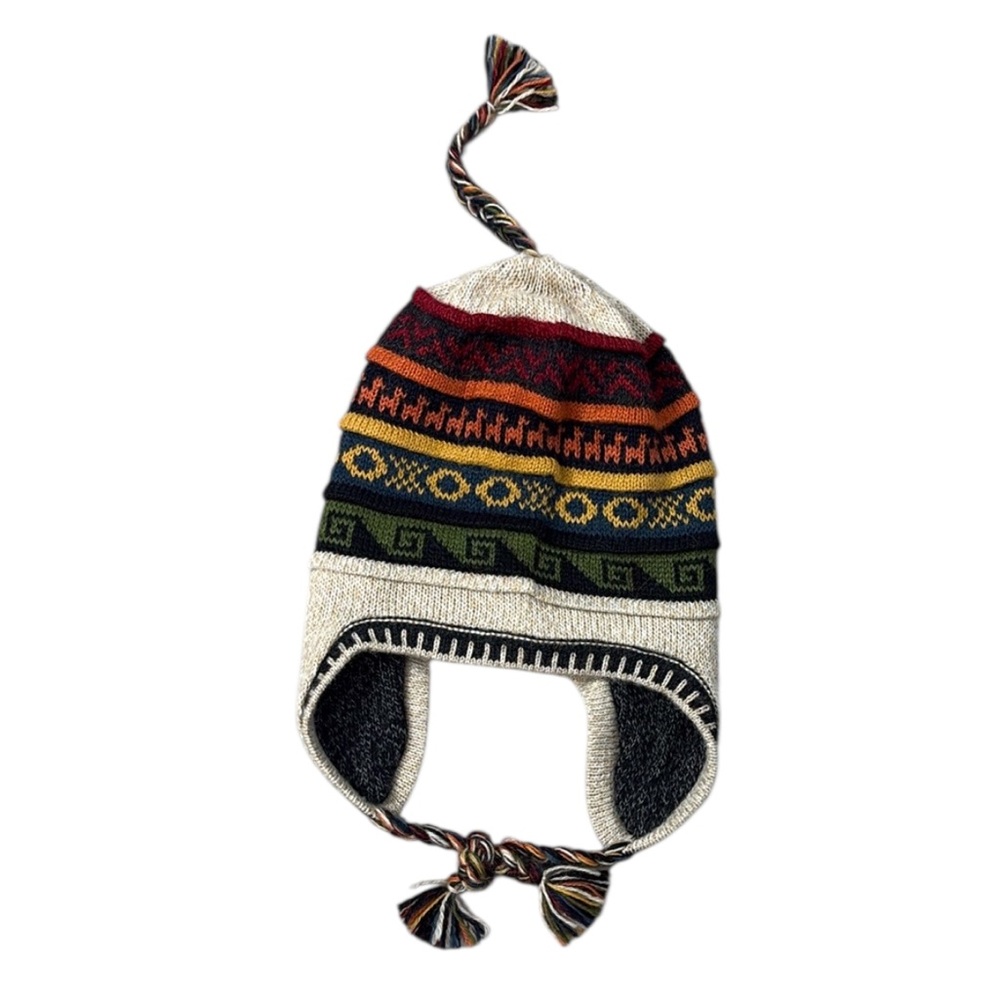 Multicolor Knit Kids Winter Hat